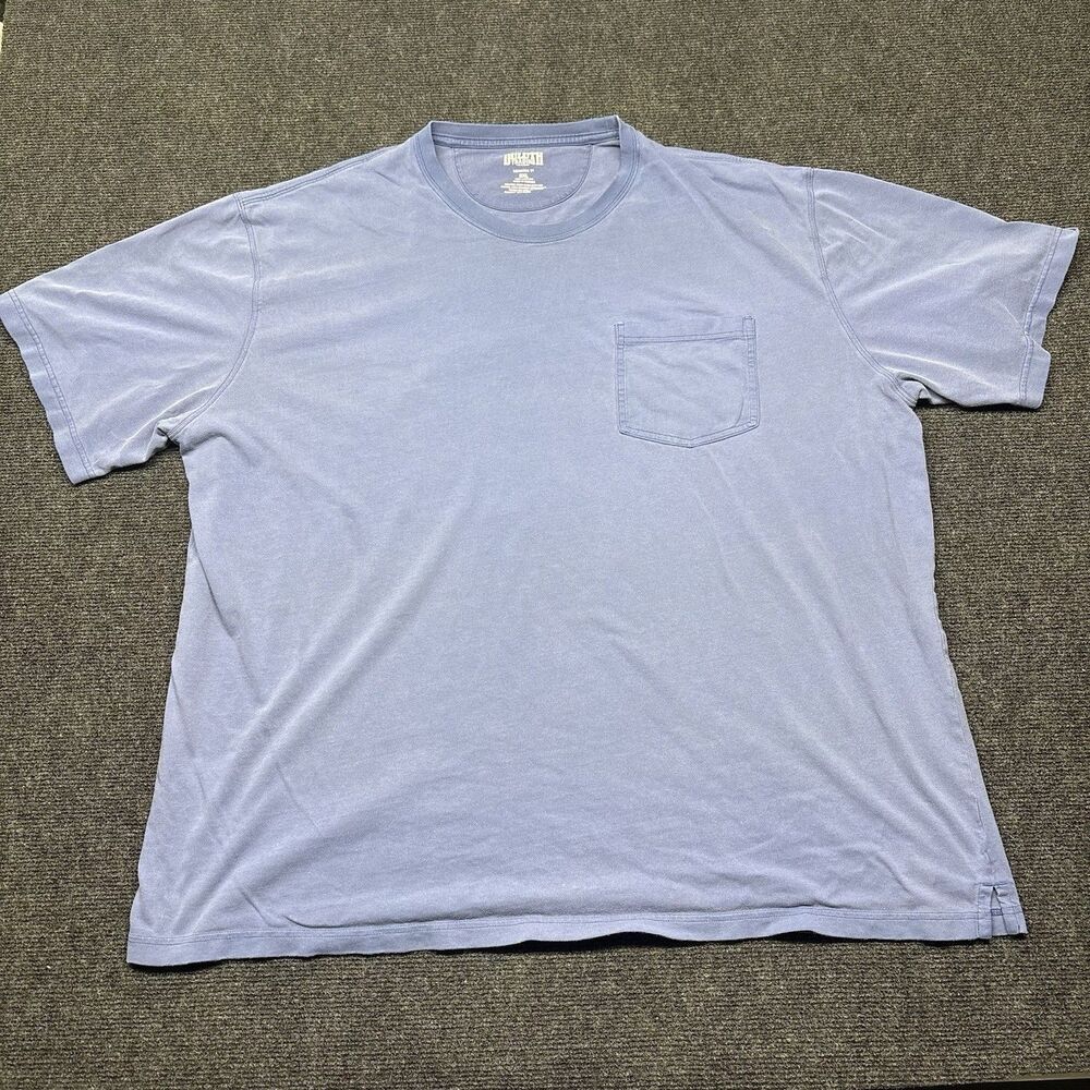 Duluth Trading Co Longtail T Shirt 3XL Mens Blue Cotton Heavyweight Pocket Tee